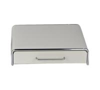 Qectial per Riporre Le Cialde di Caffè, Multiuso per La Casa, Moderno, per Postazioni Caffè, Contenitore Portaoggetti per Il Piano di Lavoro Dell'ufficio, Beige 30cmx31cmx11cm