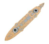 Qectial Ponte Nave Modello Ponte Nave Rivestimento Coperta Tappeto in Legno Realistico con Tagli Precisi E Allineamento Accessori Dedicato a Merit 62004 1/350