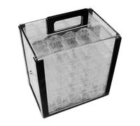 Qectial Porta Fiches in Acrilico, Porta Fiches, Trasparente, Accessori da Gioco, Custodia per Il Trasporto, Contenitore per attività Commerciali E di Club, Sa, con Casse da 43 Mm