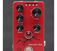 Qectial Processore Pedale Chitarra Modulazione Professionale Stompbox Comandi Rotativi Interruttore a Leva Footswitch Sensibile Scocca in Metallo Ingressi E, ACCURATE DRIVE