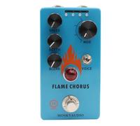 Qectial Processore Pedale Chitarra Modulazione Professionale Stompbox Comandi Rotativi Interruttore a Leva Footswitch Sensibile Scocca in Metallo Ingressi E, FLAME CHORUS