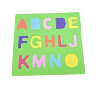 Qectial Puzzle di Forme, Giocattolo Educativo in Schiuma, Tappetino da Gioco Colorato con Forme da Abbinare, per Bambini Dell'asilo E della Scuola, Alfabeto