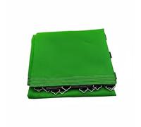 Qectial Rete per Trampolino Bambini Rete di Recinzione Protettiva Barriera Elastica in PP con Anelli Metallici E Cuciture Robuste Adatta a Parchi Giochi Aree, Verde, 1.66 1.66m