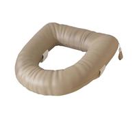 Qectial Rialzo per Sedile WC, Comodo Cuscino per Sedile WC con Vestibilità Universale, Aggiunge 3 Pollici Disabili, Cachi