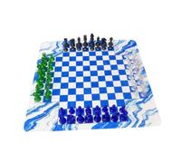 Qectial Scacchiera Giocatori per Incontri di Gruppo tra Adulti E Bambini, Classico Gioco di Strategia, Stile D, Stile C
