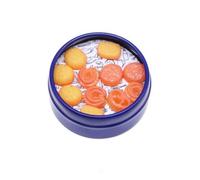 Qectial Scatola di Biscotti Finti in Miniatura con Coperchio Realistico Scatola con Biscotti D Forme Assortite Comp per Casa Delle Bambole, Diorami