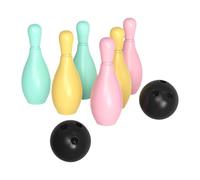 Qectial Set da Bowling per Bambini, Birilli E Palle per Chiuso E All'aperto per Feste Divertenti, Regalo di Compleanno, Giardino, 6 Pin