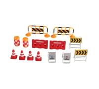 Qectial Set di 14 Modellini di Segnali Stradali in Miniatura per La Stradale, Giocattolo Educativo.