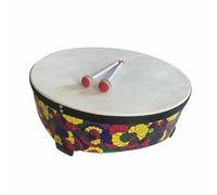 Qectial Tamburo Percussione Bambini Tamburo Pavimento Strumento Legno per Educazione Musicale Gioco di Gruppo Introduzione al Adatto a Aule Scolastiche, Stile 1