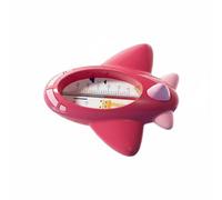 Qectial Termometro Bagnetto Bambini Termometro Vasca Termometro Acqua Gioco Galleggiante Sensore Affidabile Struttura Antiurto Bordo Liscio Presa Confortevole, Rosso, Aereo