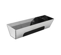 Qectial Vaschetta a U in Acciaio Inox Riutilizzabile Alta Resisnza per, Intonacatori, Cantiere Edile, Lavori di Intonacatura, 16 Pollici