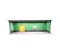 Qectial Vetrina Espositiva per Modellini di Auto 1/64, Modello di Scena in Miniatura con Luce LED, Scena di Parcheggio Decorativa E Antipolvere, Scatola Porta, Style C