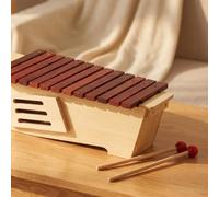 Qectial Xilofono per Bambini Strumento a Percussione Didattico con Bacchette Struttura a Scatola Laterali Tono Adatto per Musica Esercizi di Coordinazione Formazione Ritmica, Basso