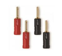QED Screwloc ABS 4mm PLUG connettori a Banana in ABS 4mm oro 24K (4PZS)