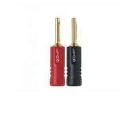 QED Screwloc ABS 4mm PLUG connettori a Banana in ABS 4mm oro 24K (COPPIA)