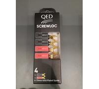 QED SCREWLOC SET 4 FORCELLE 4mm A VITE IN RAME OTTIME PER TERMINAZIONI CAVI POTE