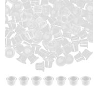 QEDBOJE 200 pezzi Tazze di Inchiostri per Tatuaggi, Coppette Porta in Plastica, Pigment Tatuaggi, Tappi Tattoo Ink Caps, Tazze di Inchiostro, Tattoo Kit per tatuaggi, Accessorio per tatuaggi