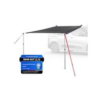 qeedo Motor Tarp Universal da Sole Universale con Protezione UV (UV80), Fissaggio con Cinghie o Ventose, Camper, roulotte, Automobile