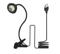 QeeHeng Lampada per Tartarughe UVA/UVB - Clip Girevole 360°, Alimentazione USB, Luce Solare per Rettili e Acquari