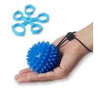 QeeHeng Palla da massaggio per esercizi per le mani e rinforzo delle dita per anziani, terapia dello stress, lavoratori d'ufficio, sollievo dal dolore alle mani, 10LB blu profondo