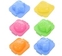 QEEQPF 6 stampi per uova sode, palline di riso, accessori bento, utensili fai da te, adatti per cucine domestiche, scuole, asili e campeggio all'aperto