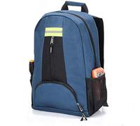 QEES borsa per attrezzi da elettricista, zaino impermeabile, zaino da elettricista resistente e durevole, con tasche multiple, compatibile con attrezzi Klein Tools, Hvac, CLC per chiave inglese (Blu)