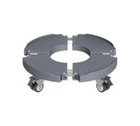 QEETRH Carrello portavasi con Ruote, Supporto Multicolore con Ruote Base Rotonda for vasi in Acciaio Inossidabile(Light Grey)