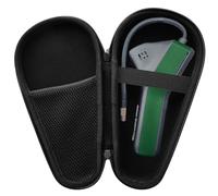 QEEYON Custodia adatta per pompa ad aria Bosch EasyPump per bicicletta | Compatibile con mini compressore, resistente agli urti, alla polvere e all'acqua, fodera morbida vellutata con cinturino da