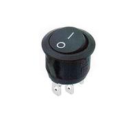 QEFHSVVZE Interruttore 10pcs CD1-105 Interruttori Rocer for Barche Rotonde Mini Interruttore Rocer ON-off a 2/3 Pin Bianco Rosso Mini Rotondo -(2PINS Black-2 Postion)