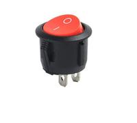 QEFHSVVZE Interruttore 10pcs CD1-105 Interruttori Rocer for Barche Rotonde Mini Interruttore Rocer ON-off a 2/3 Pin Bianco Rosso Mini Rotondo -(2PINS Red-2 Postion)