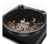 Qehuruxo Tappetino antiscivolo per giradischi in vinile LP, riduce l'elettricità statica e i cattivi odori, migliora la qualità del suono, tappetino per giradischi con motivo
