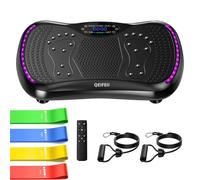 QEIFEII Pedana Vibrante Dimagrante, Piastre Vibranti 3D per la Perdita di Peso e il Drenaggio Linfatico, 200 Velocità Regolabili, Peso Massimo 400 Lbs, Piattaforma per il Fitness a Casa