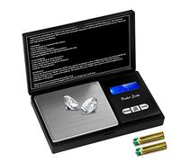 QEIHITYO Bilancia di precisione, 500 g/0,01 g, con display LCD e funzione per caffè erbe, gioielli pietre preziose, 7 unità (2 batterie incluse)