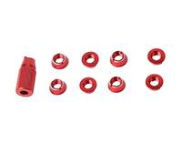 QELLON Interruttore trasmettitore radio dado fisso e chiave di installazione per telecomando RadioLink Futaba JR T8FG T14SG T18Sz T16Sz, rosso