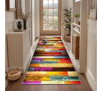 Qemgrste Tappeto Passatoia Corridoio 40 x 130 cm Antiscivolo Tappeto per Cucina Tappeto Ingresso Interno Lungo Tappeto Passatoia Corridoio Lungo per Corridoio Salotto Camera da Letto Bagno