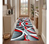 Qemgrste Tappeto Runner Ingresso Vintage Passatoia Cucina 120 x 300 cm Moderno Antiscivolo Lavabile Motivo Geometrico Tappeto Runner Lungo per Corridoio Ufficio Entrata Casa Cucina da Ingresso