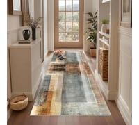 Qemgrste Tappeto Runner Ingresso Vintage Passatoia Cucina 40 x 120 cm Moderno Antiscivolo Lavabile Motivo Geometrico Tappeto Runner Lungo per Corridoio Ufficio Entrata Casa Cucina da Ingresso