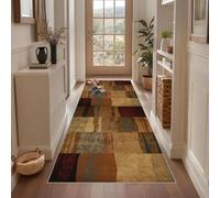 Qemgrste Tappeto Runner Ingresso Vintage Passatoia Cucina 60 x 120 cm Moderno Antiscivolo Lavabile Motivo Geometrico Tappeto Runner Lungo per Corridoio Ufficio Entrata Casa Cucina da Ingresso