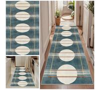 Qemgrste Vintage Tappeto Corridoio Tappeti Cucina Antiscivolo Lavabile in Lavatrice Tapette Camera da Letto Scendiletto Tappeto Ingresso Interno Tappeto Corridoio Tappeti Runner Passatoia 70 x 480 cm