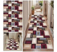 Qemgrste Vintage Tappeto Corridoio Tappeti Cucina Antiscivolo Lavabile in Lavatrice Tapette Camera da Letto Scendiletto Tappeto Ingresso Interno Tappeto Corridoio Tappeti Runner Passatoia 60 x 480 cm