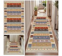 Qemgrste Vintage Tappeto Corridoio Tappeti Cucina Antiscivolo Lavabile in Lavatrice Tapette Camera da Letto Scendiletto Tappeto Ingresso Interno Tappeto Corridoio Tappeti Runner Passatoia 70 x 250 cm