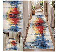 Qemgrste Vintage Tappeto Corridoio Tappeti Cucina Antiscivolo Lavabile in Lavatrice Tapette Camera da Letto Scendiletto Tappeto Ingresso Interno Tappeto Corridoio Tappeti Runner Passatoia 90 x 300 cm