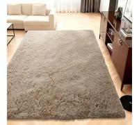 QENHYUN Tappeto da Soggiorno 170 x 230 cm Morbido Tappeto Pelo Lungo Antiscivolo Lavabili per Scendiletto Camera da Letto, Cucina y Soggiorno, cammello