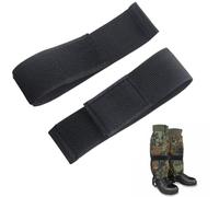 QEQSHQO 2 pezzi Elastiche con Gancio e Passante, per Escursionismo, Pesca, Caccia, Ciclismo, Giardinaggio, Uniformi Militari (Nero)