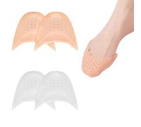 QEQSHQO 4 pezzi Salvapunte in Silicone Gel,con riduzione del dolore,Salva Punte Avampiede,Cuscinetti Metatarsali,Protettore Copri Dita,per Scarpe a Punta,Ballet e Danza Classica