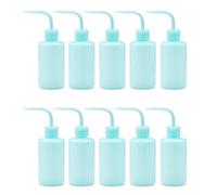 Qerwsdty 10 PCS 250Ml Bottiglia da Spremere In Bocca Plastica da Laboratorio Antigoccia Bend Annaffiatoi In Bocca