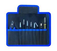 Qerwsdty 9 Pezzi/Set Pinzette Pinze Diagonali Elettroniche Set Borsa per Bastoncini di Porco Pinza per Extension Ciglia Finte Pinzette per Sopracciglia Durevole Facile da Installare Facile da Usare