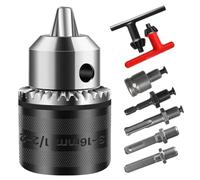 Qerwsdty Adattatore mandrino 3-16 mm 1/2-20UNF, per avvitatore a percussione/trapano/, chiave per mandrino da 16 mm