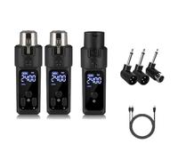 Qerwsdty adattatore XLR da 2,4 G, trasmettitore/ricevitore fili, adatto per microfono dinamico, mixer audio per chitarra