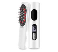 Qerwsdty Applicatore elettrico per olio per capelli, pettine per massaggio del cuoio capelluto, distribuisce essenziali uniformemente e precisamente sul cuoio capelluto